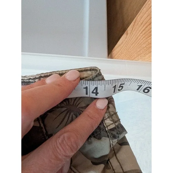 VTG Nobo Low Rise Cargo Pants 5 Floral Camo 90s Y2K Gorpcore Utility Streetwear - Picture 11 of 14